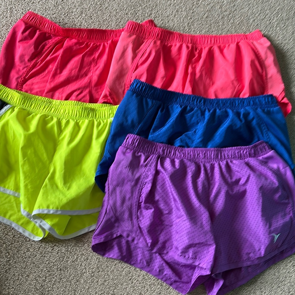 5 pair Old Navy running shorts size xs - sold together for $20, GREAT DEAL!